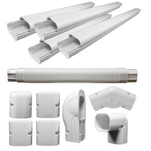 Decorative PVC Line Cover Kit 3″ for Pioneer Mini Split Air Conditioners & Heat Pumps