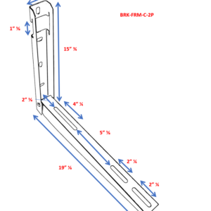 Folding Mounting Bracket for Mini Split Unit With Leveler - 2