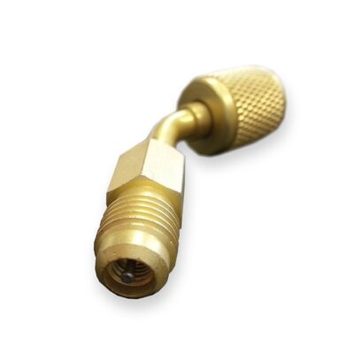Mini Split System Converter Adapter For Charging/Vacuuming Port From 5/16" SAE To 1/4" SAE - Image 2