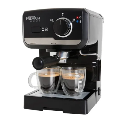 PREMIUM Steam Espresso 3-In-1 Cappuccino and Latte Machine 15 Bar Pressure