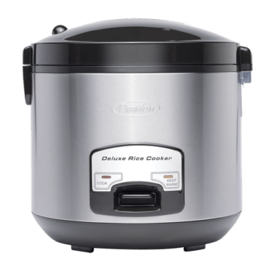 PREMIUM Rice Cooker and Warmer Deluxe 20 Cup Cool Touch with Steam Basket
